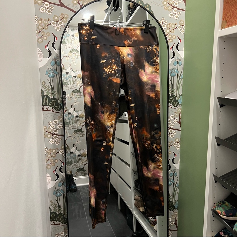 DISCO’D ONZIE Galaxy Low Rise Lightweight Full length Yoga Leggings M/L
